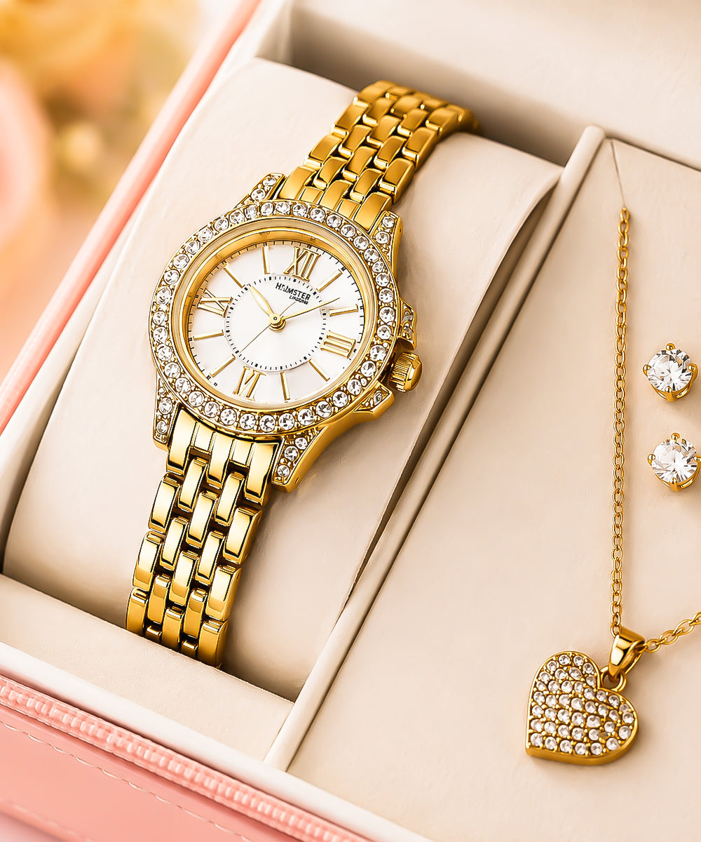 Hamster London Shukra Women Gold Watch