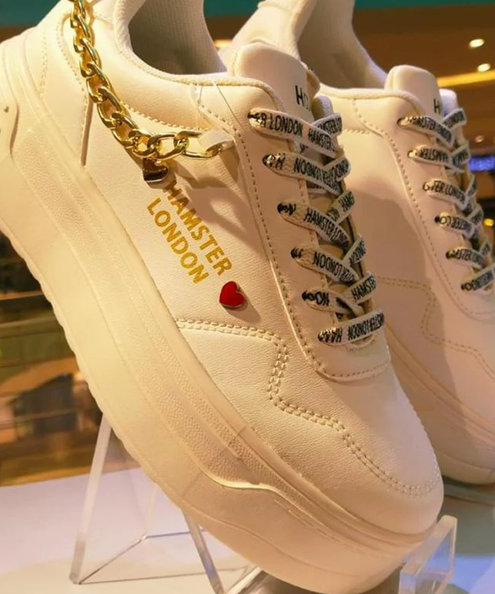Hamster London Marcella Classic White Party Sneakers
