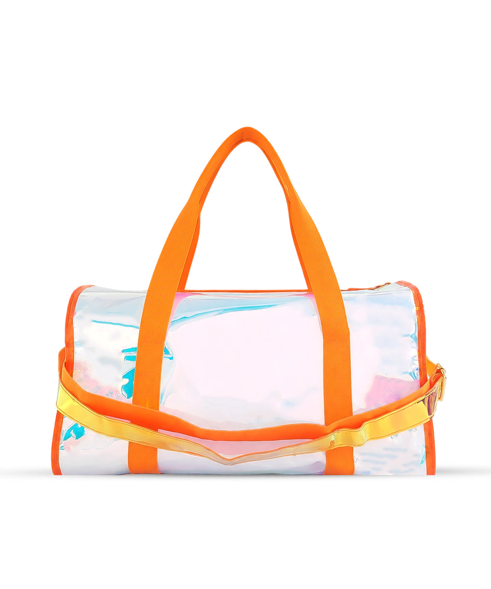 Hamster London Shiny Classic Duffle Bag Orange Large