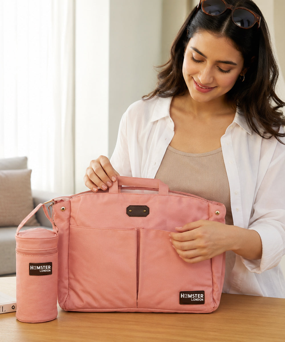 Hamster London Super Luxe All-In-One Bag Peach