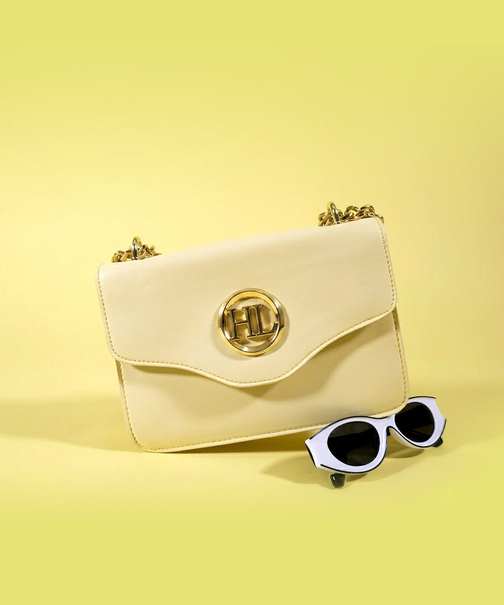 Hamster London Pastel Promise Sling Bag Yellow & Premium Sunglasses Gift Box Set