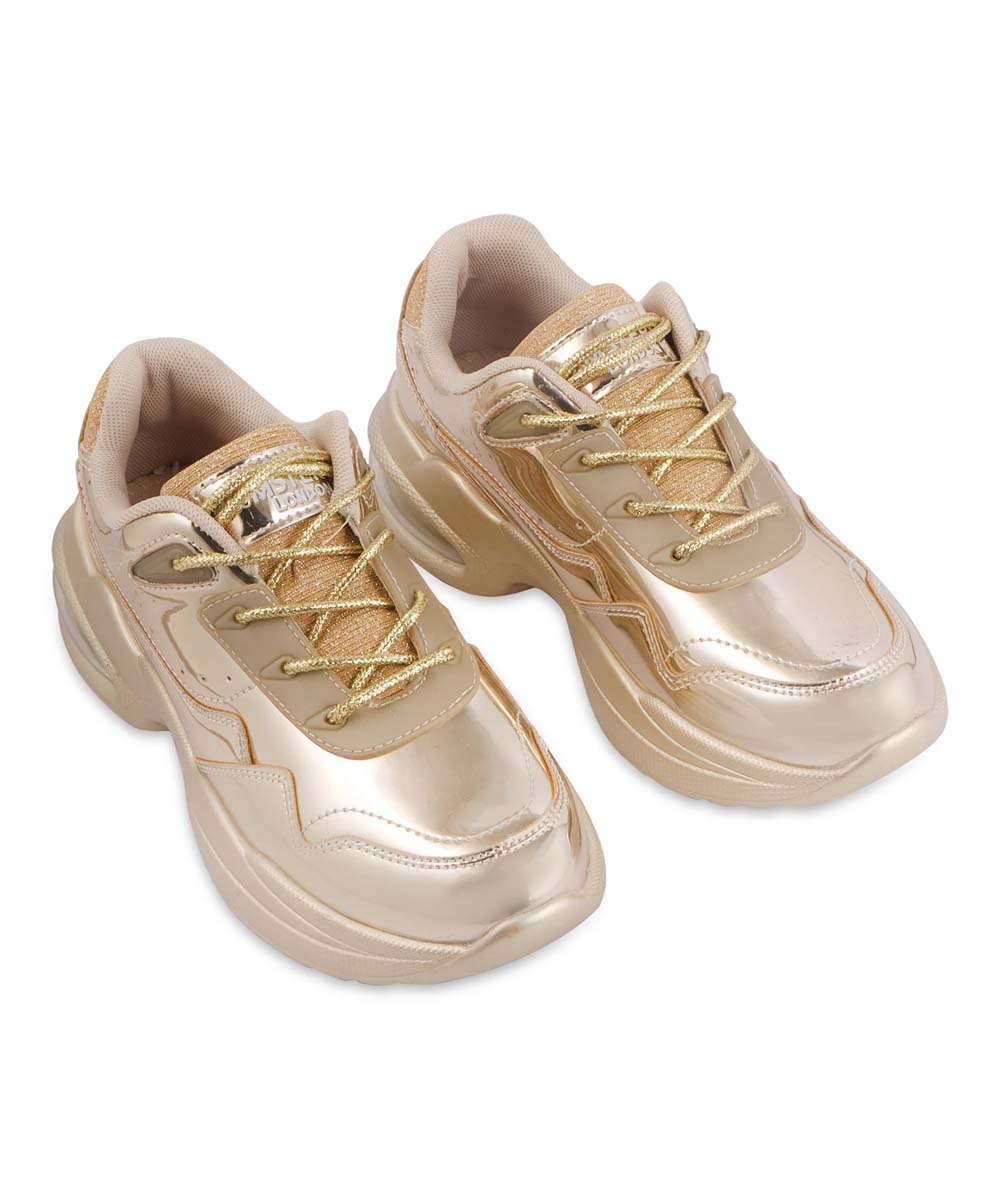 Hamster London Heli Gold Party Sneakers