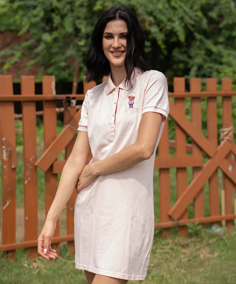 Hamster London Ted H Claira Shirt Dress Pink