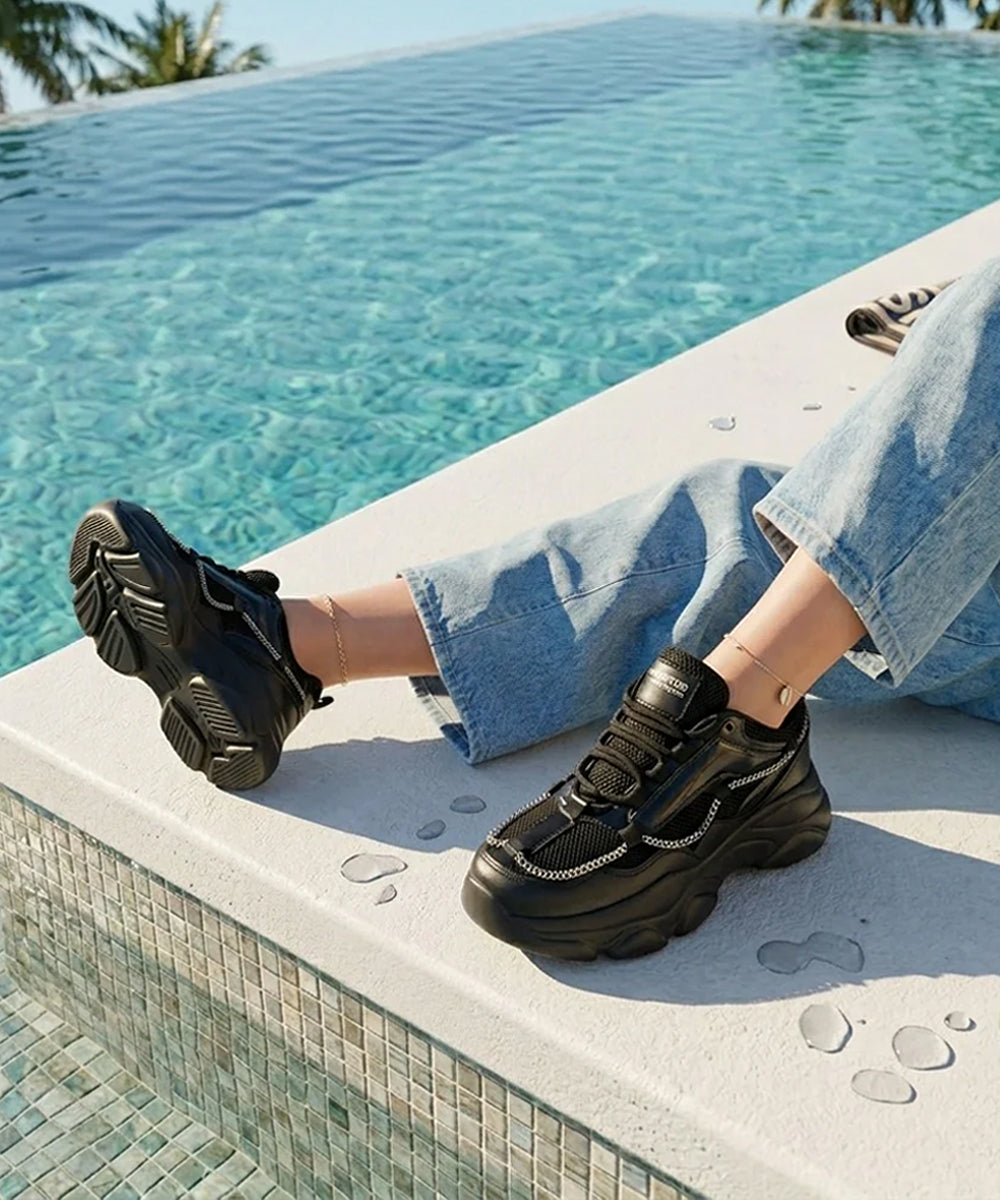 Hamster London Mousehole Black Party Sneakers