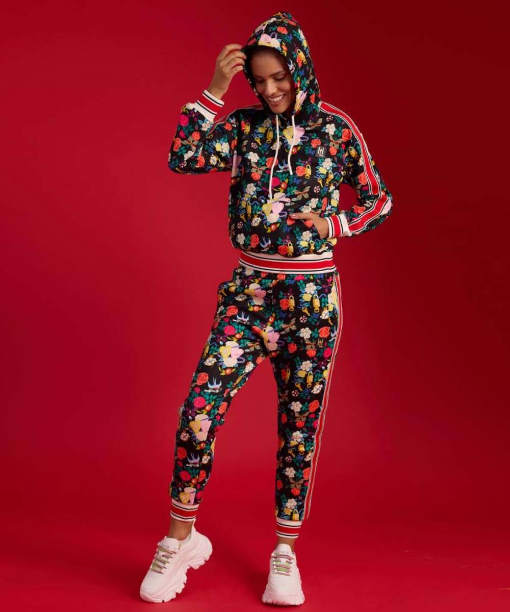 Hamster London Victoria Floral Hoodie