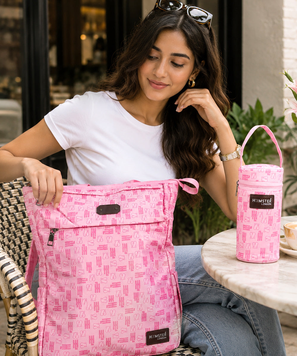 Hamster London Classic All-In-One Bag Pink