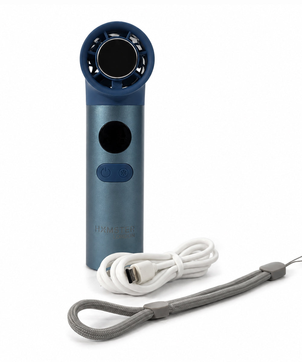 Hamster London Cold Compress Handheld Fan – Blue