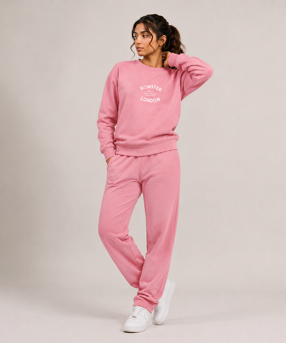 Hamster London Great British Excellence Sweatshirt & Lowers Set Pink
