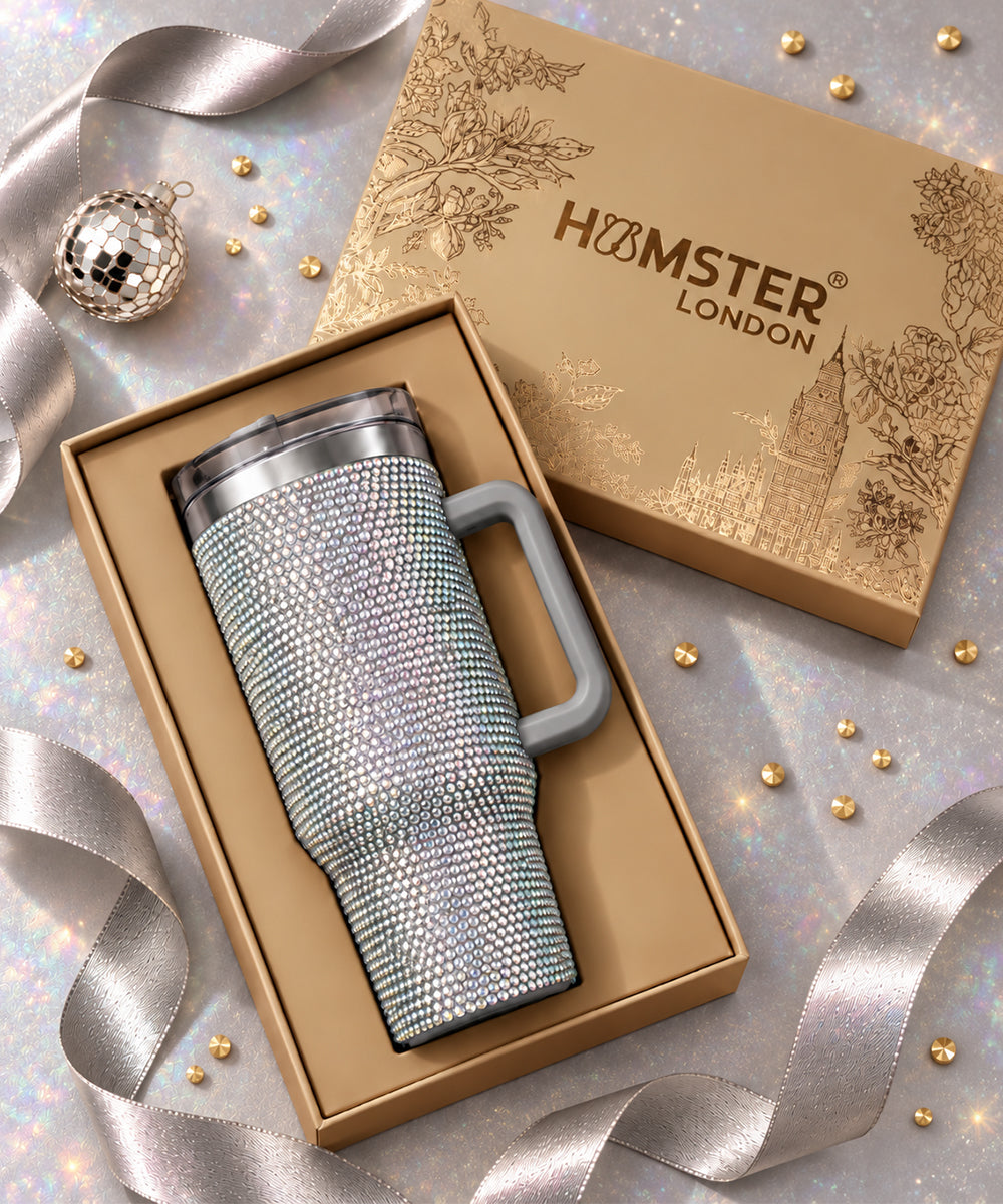 Hamster London Crystal Gem Tumbler Silver