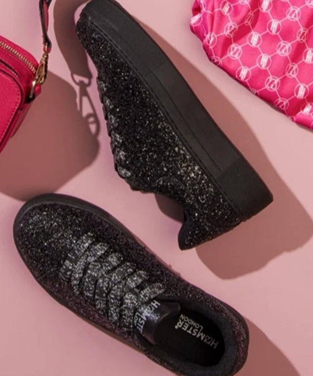 Hamster London Mousehole Glitter Party Sneakers