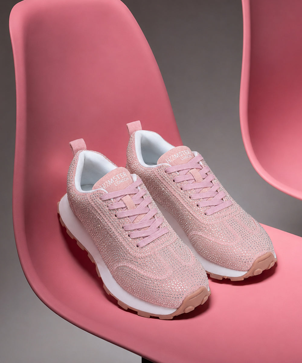 Hamster London Love Stone Pink Sneakers
