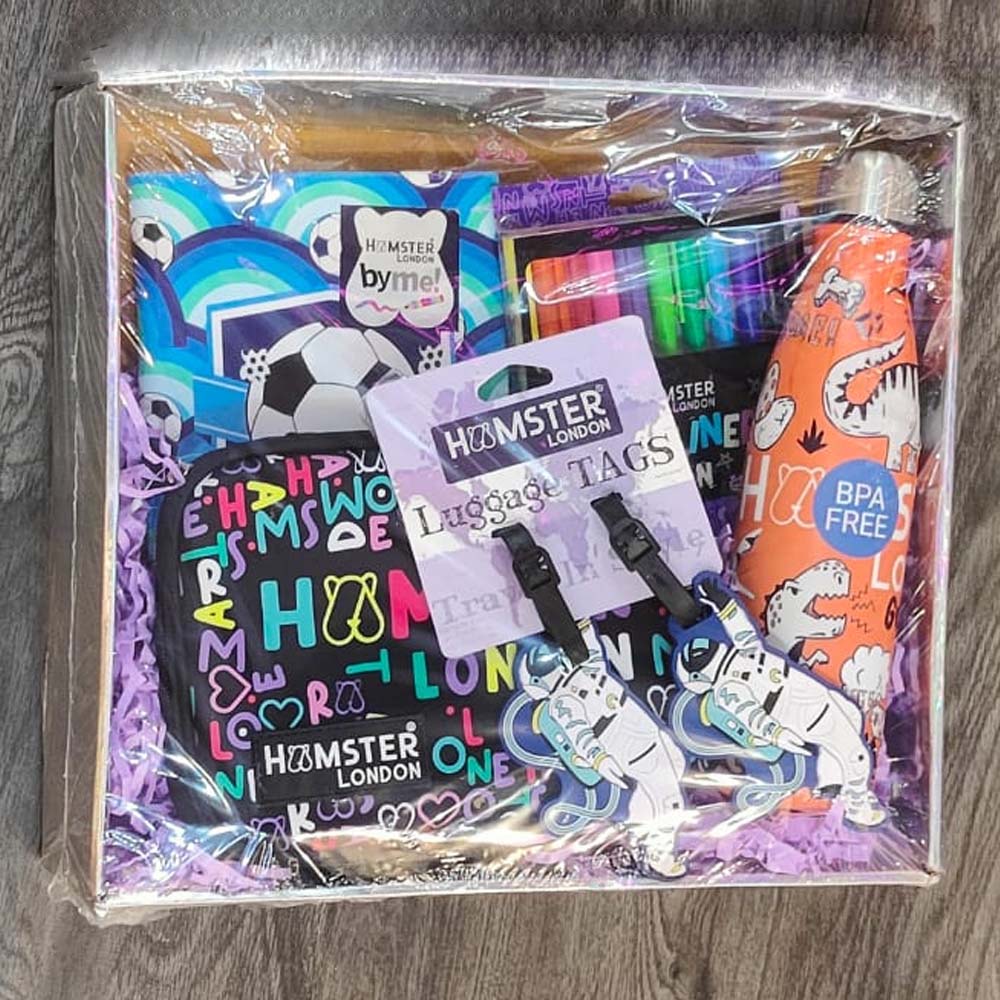 Hamster London Rakhi Hamster Hardcase + Luggage Tag + Note Book + Bottle + Stationery