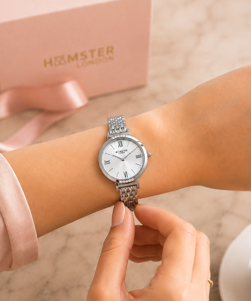 Hamster London Venus Women Silver Watch