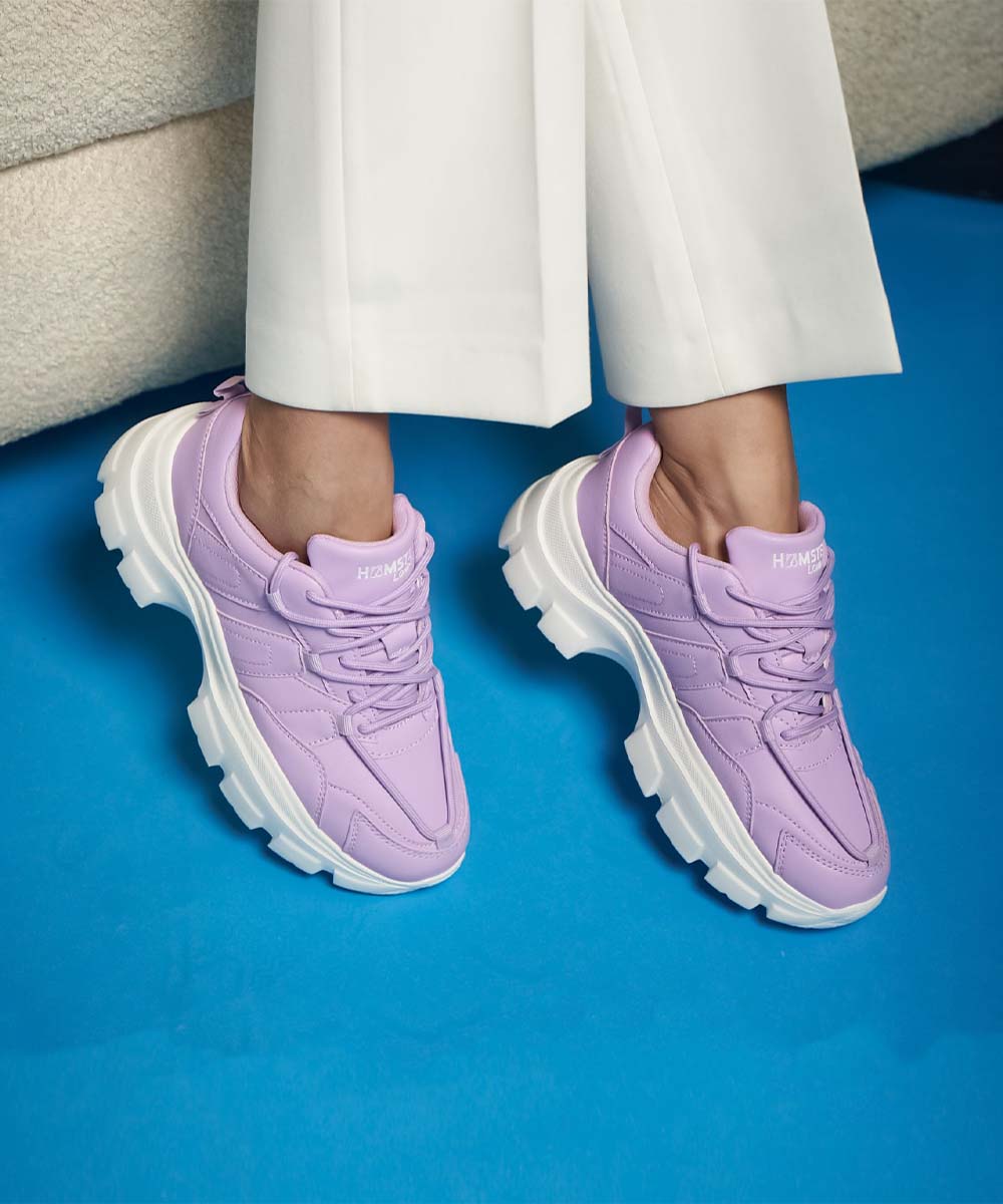 Hamster London Mousehole Purple Party Sneakers