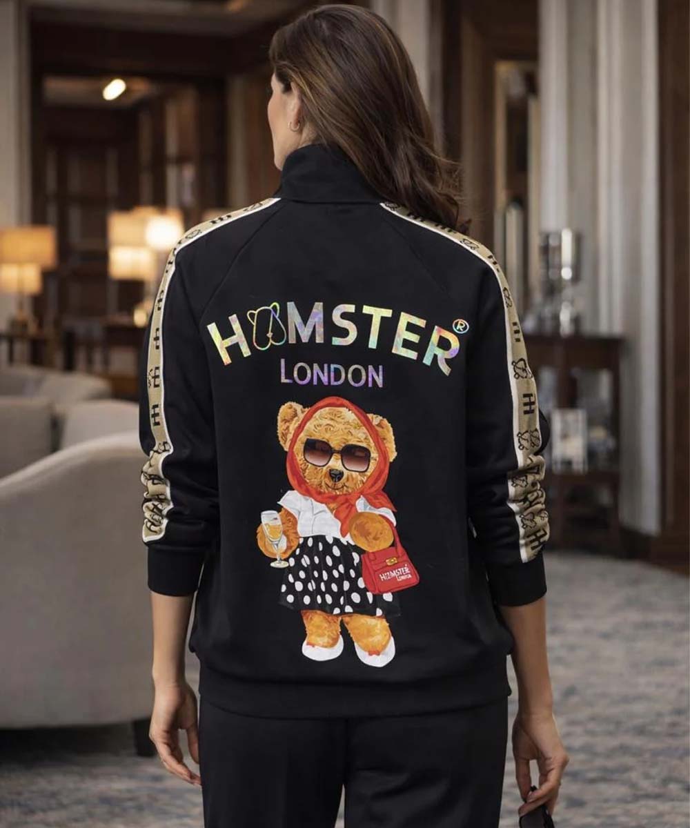 Hamster London Ted H Zipper Jacket & Lower Cord Set Black