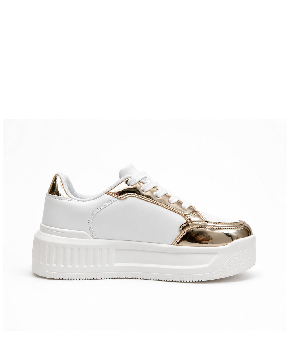 Hamster London Haven Party Gold Sneakers