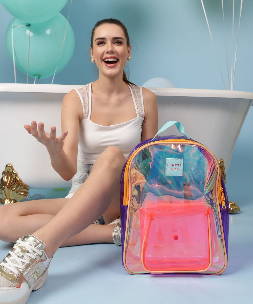 Hamster London Jelly Backpack Pink