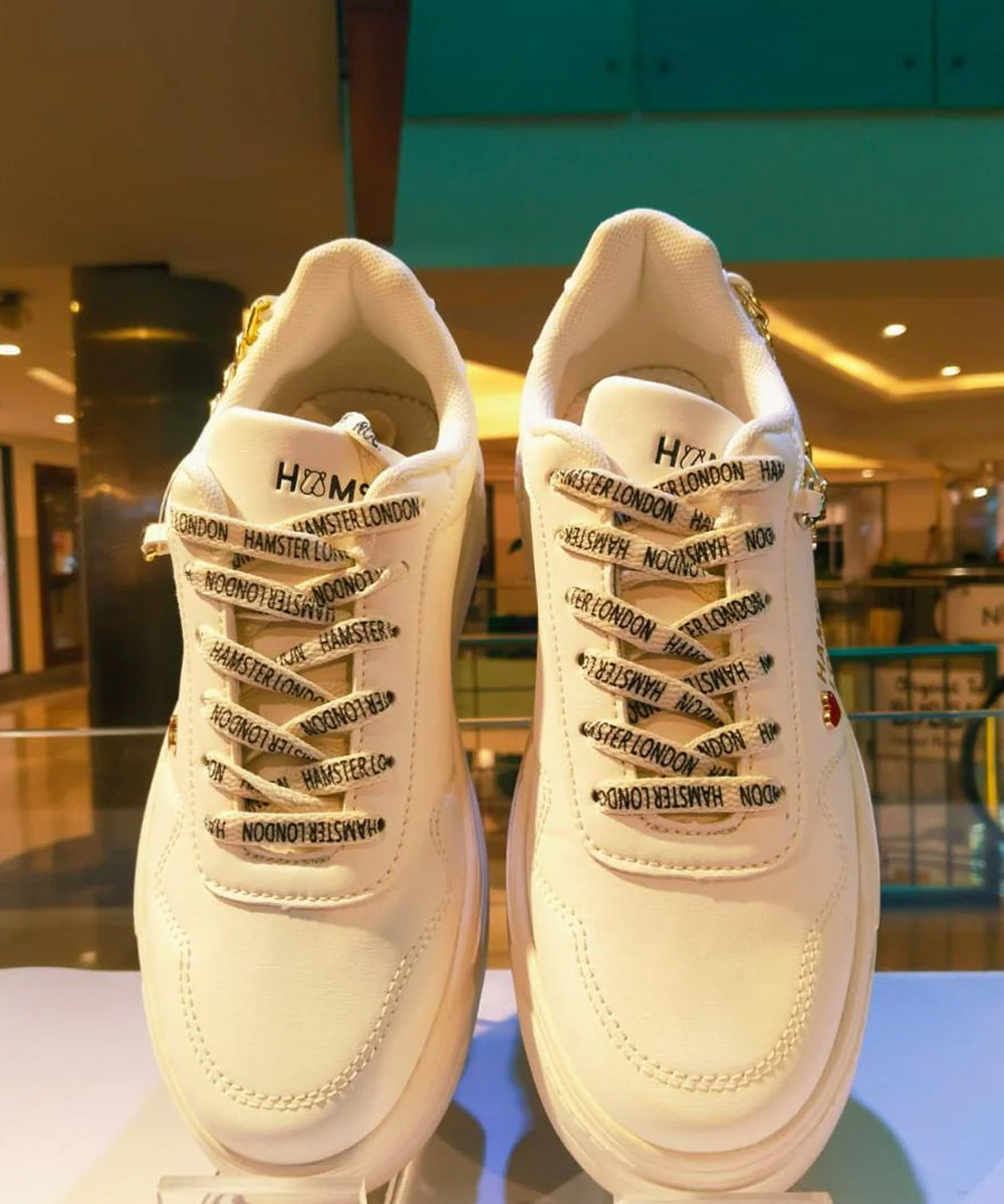 Hamster London Marcella Classic White Party Sneakers