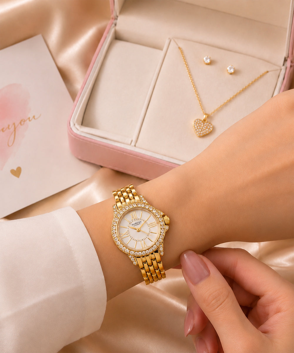 Hamster London Shukra Women Gold Watch
