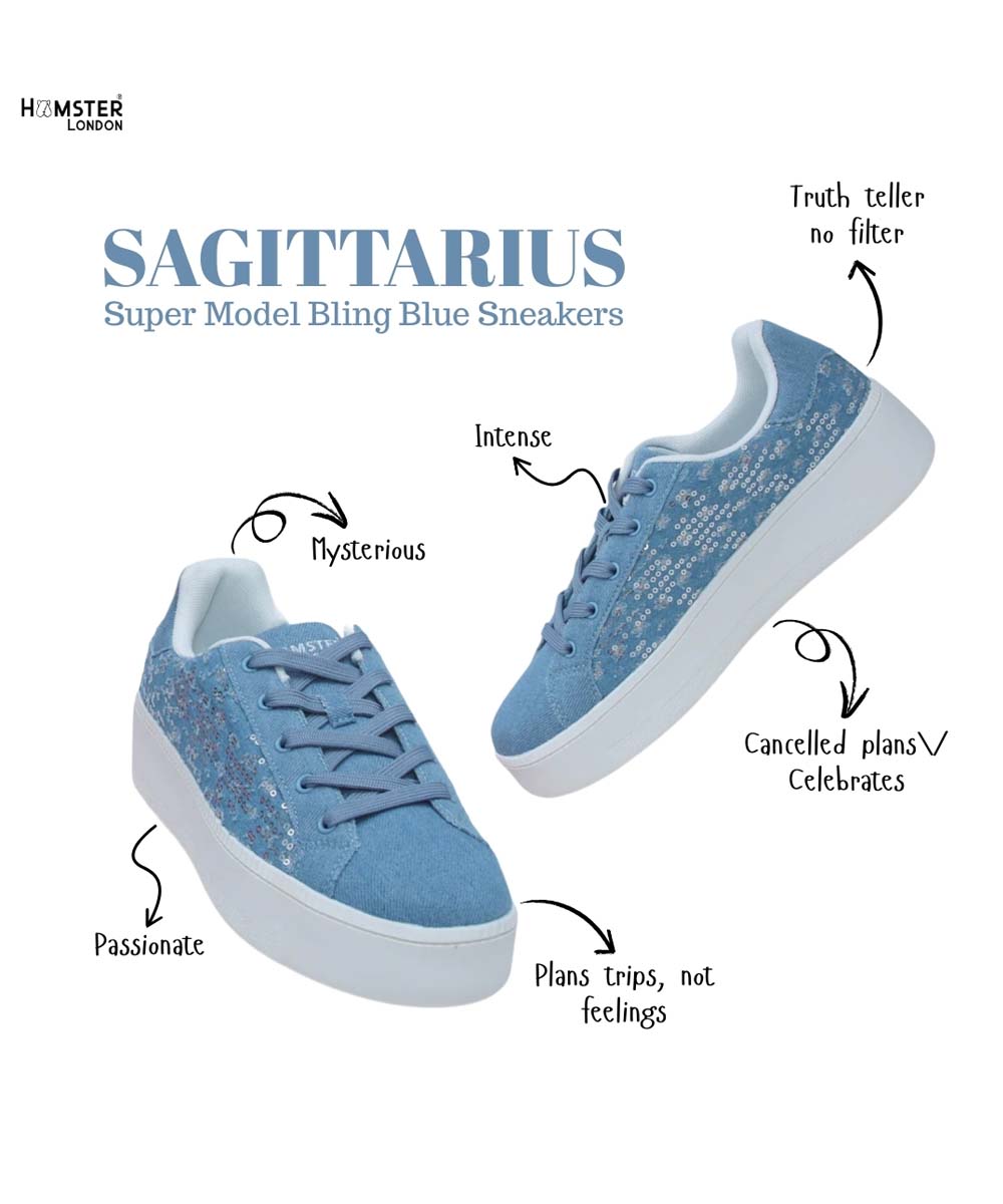 Hamster London Super Model Bling Blue Sneakers