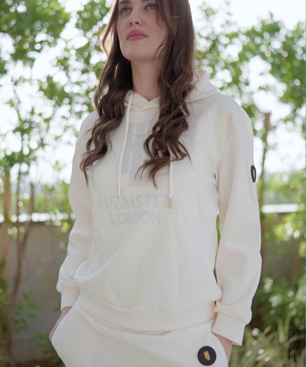 Hamster London Kolo Hoodie & Lower Co-ord Set – White