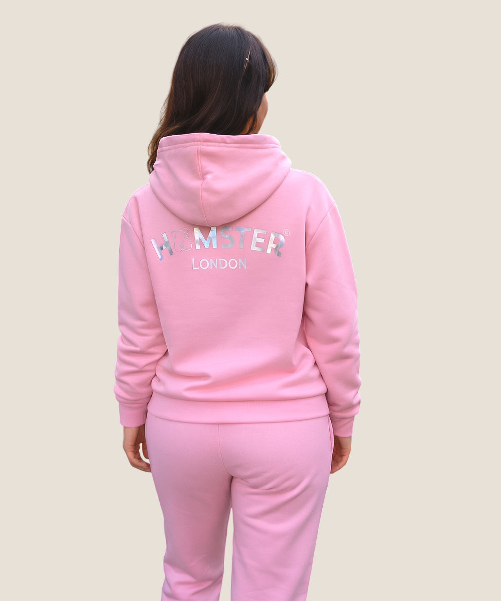 Hamster London Ted H Holiday Pink Hoodie & Lower Cord Set