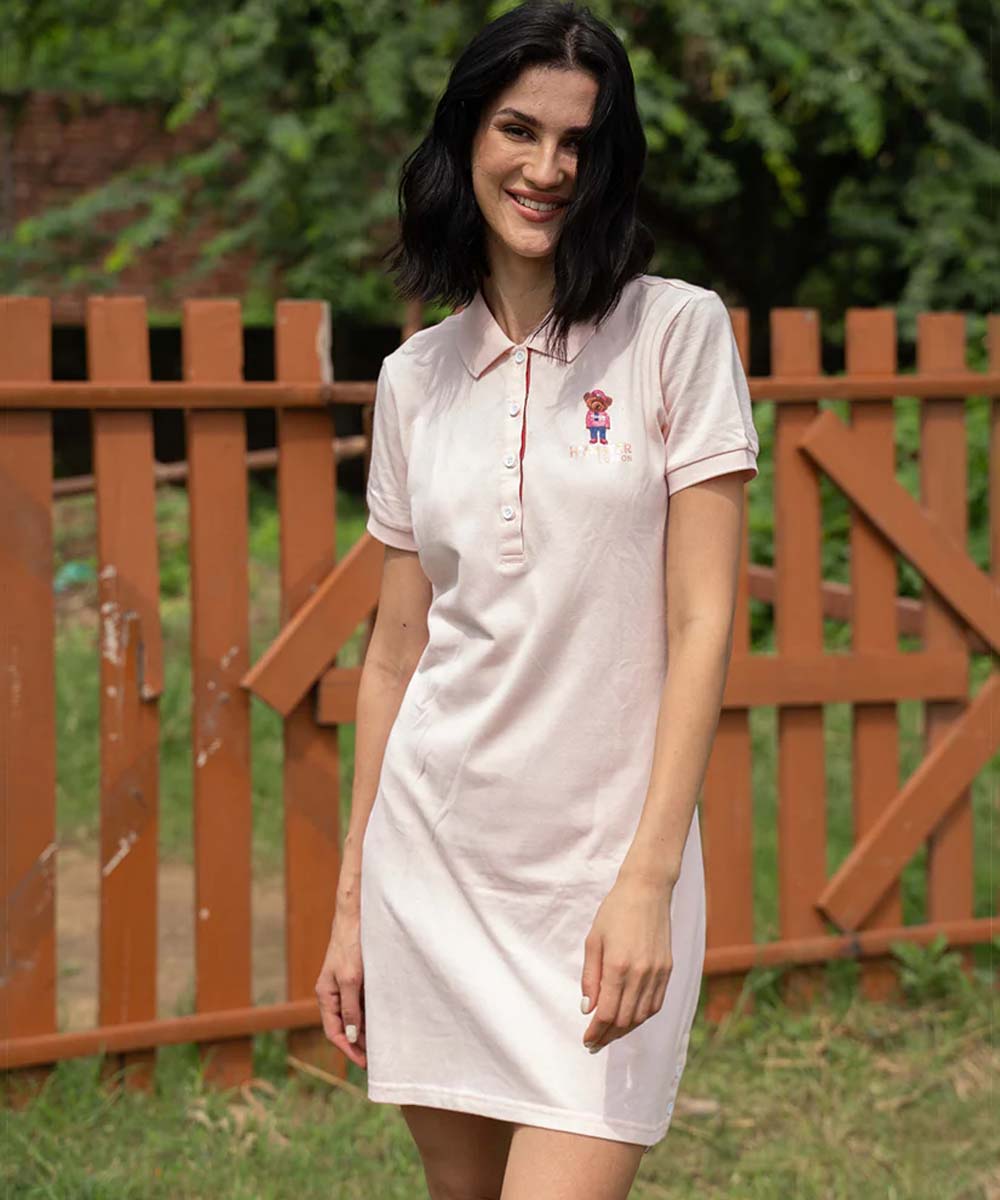 Hamster London Ted H Claira Shirt Dress Pink