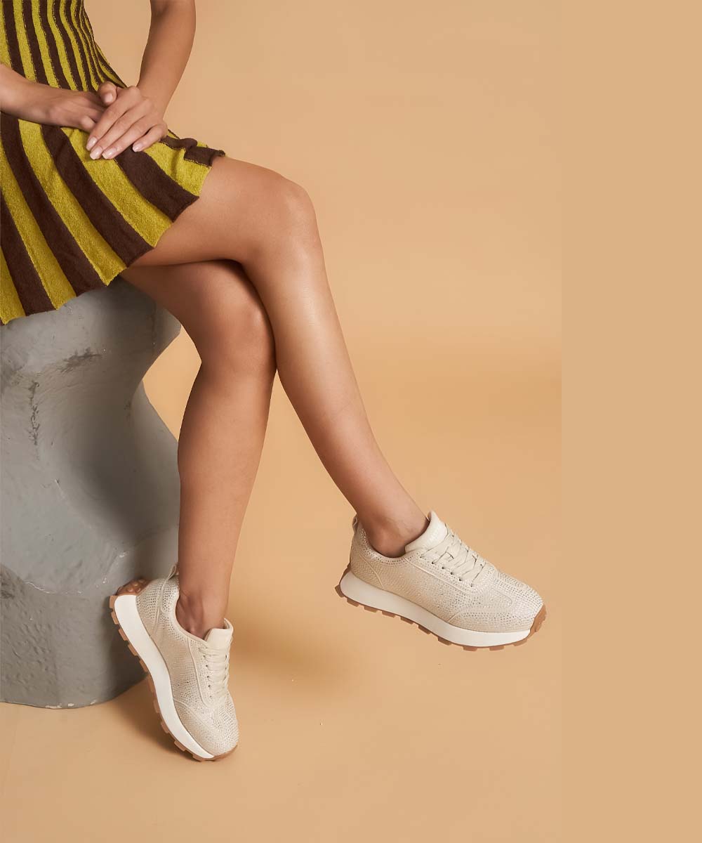 Hamster London Love Stone Off White Sneakers