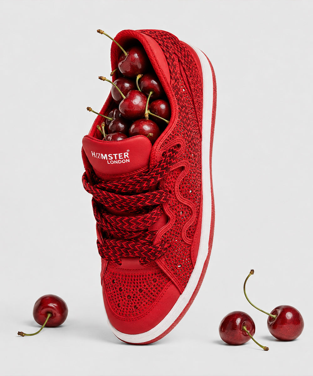 Hamster  London Neptune Party Red Sneakers