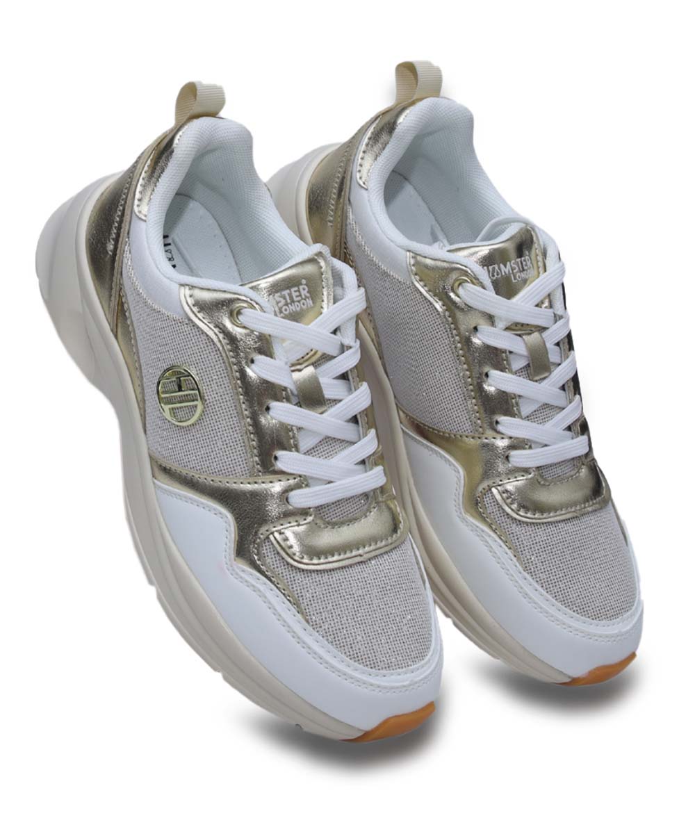 Hamster London Signature Gold Sneakers