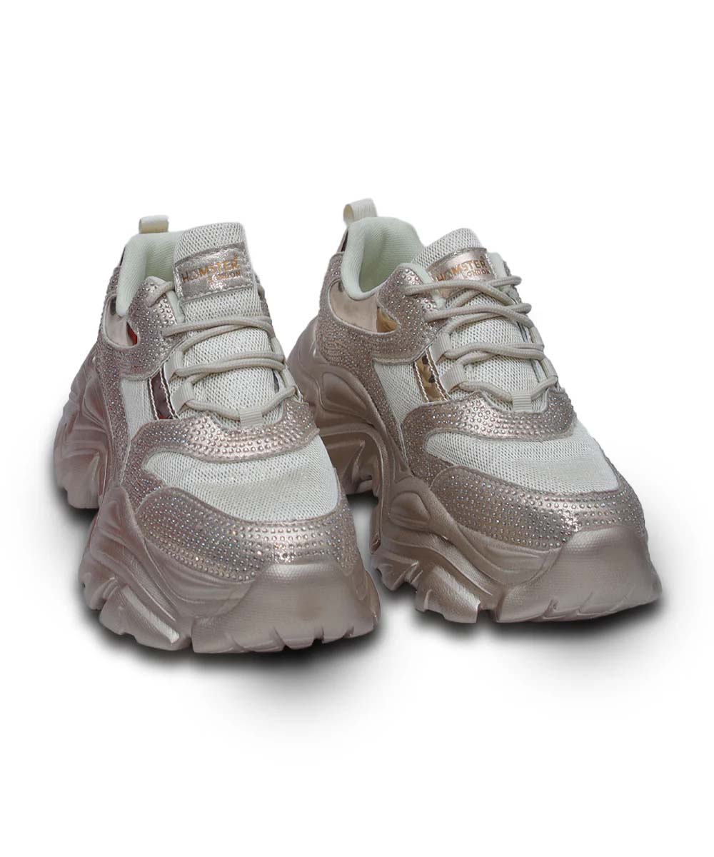 Hamster London Booster Gold Sneakers