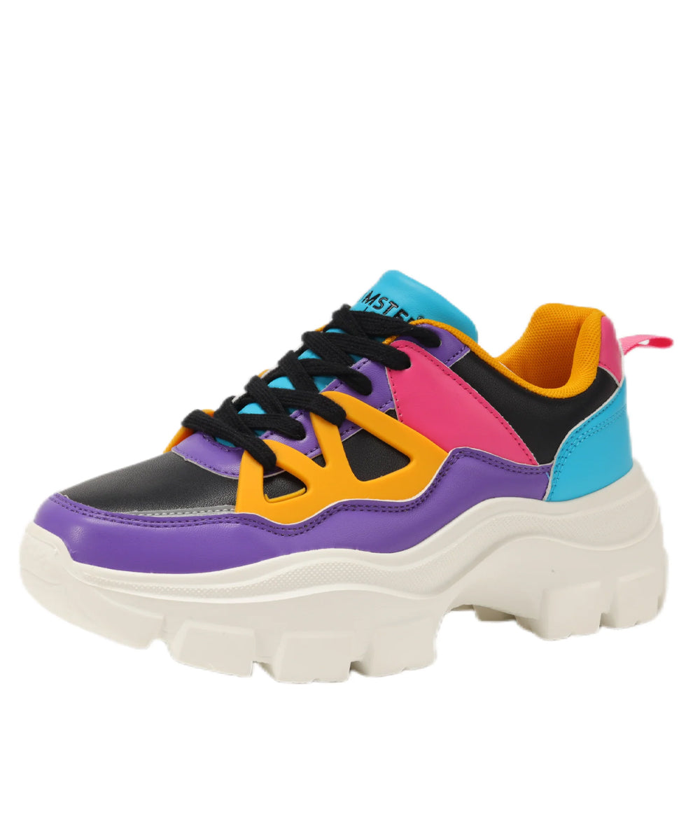 Hamster London Marcella Party Retro Purple Sneakers