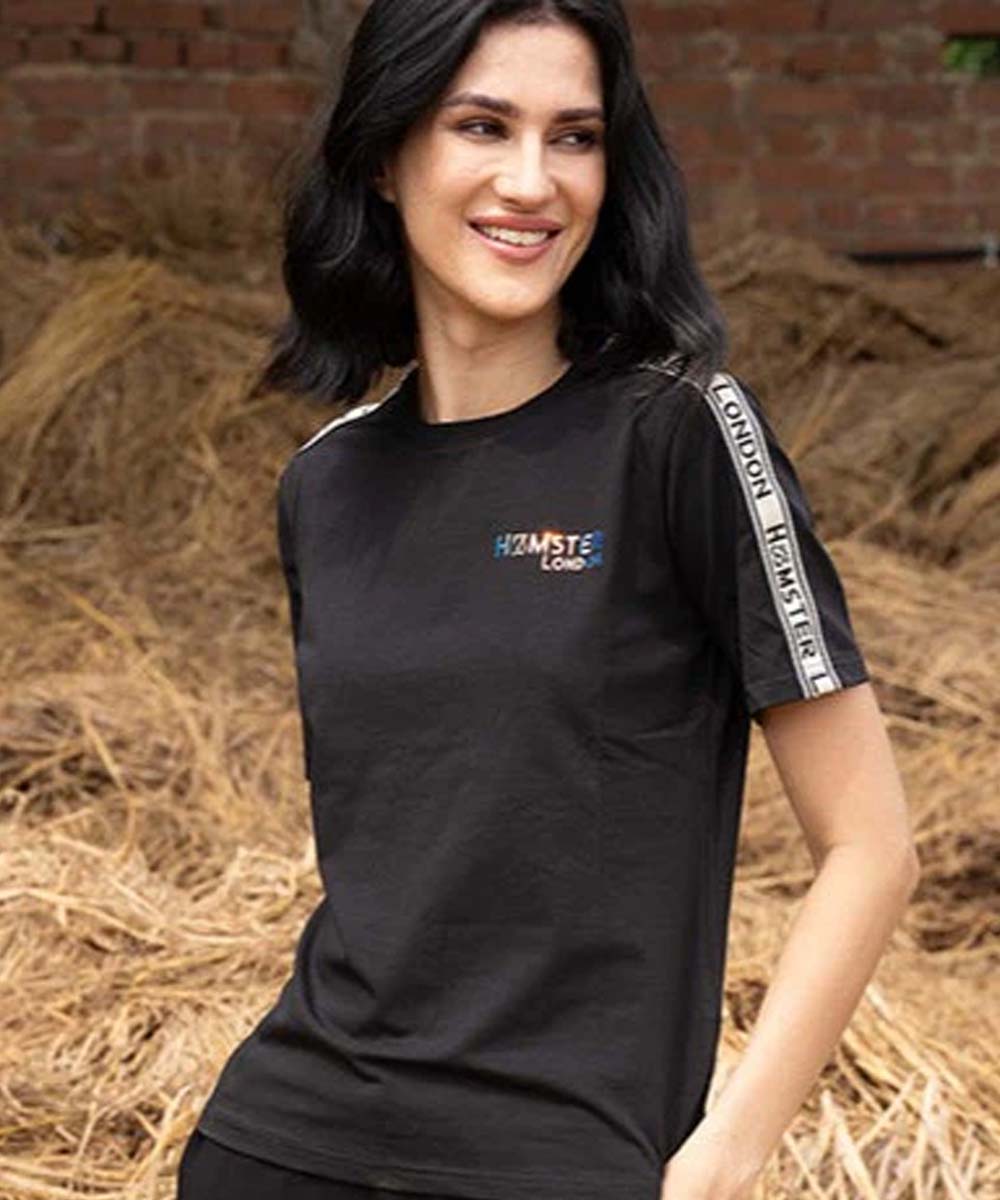 Hamster London Fashionista Tape Black Tee