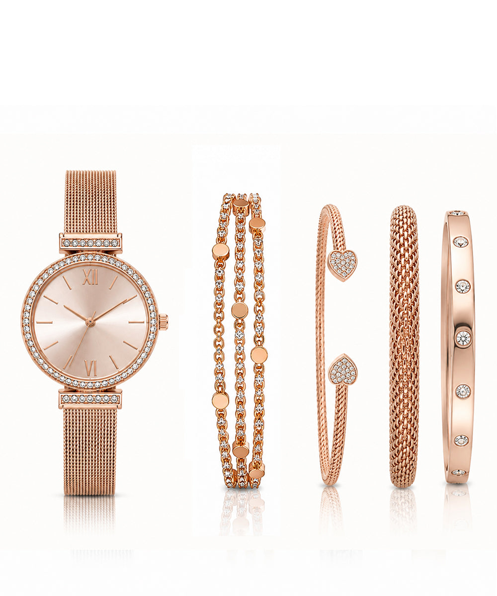 Hamster London Evening Star Women Rose Gold Watch