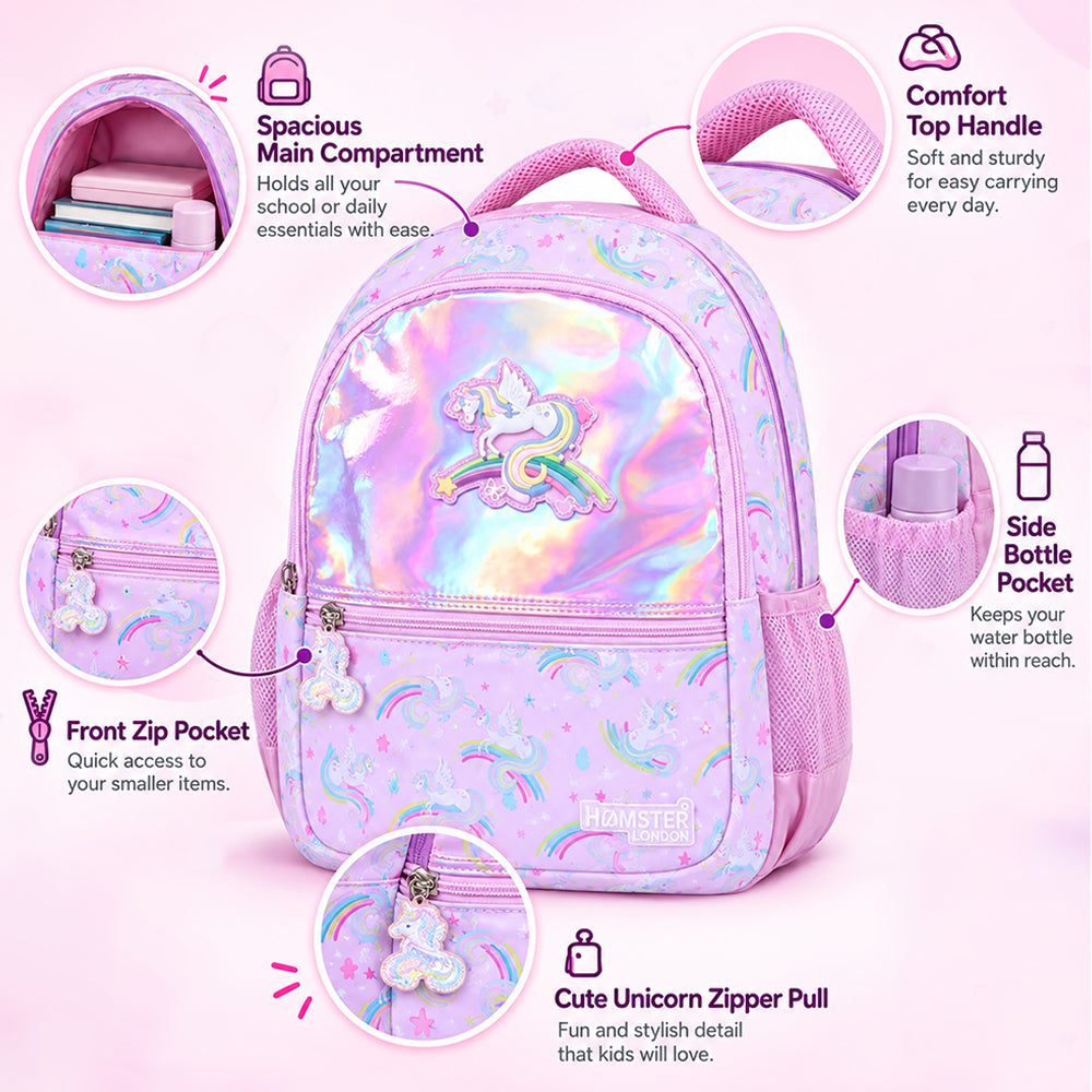 Hamster London Perky Unicorn Backpack Big