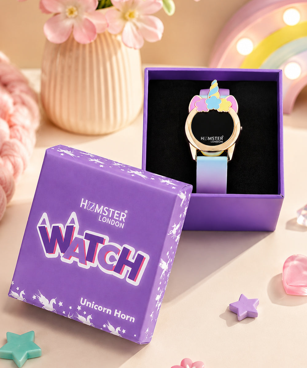 Hamster London Unicorn Princess Metal Flurry Purple Watch