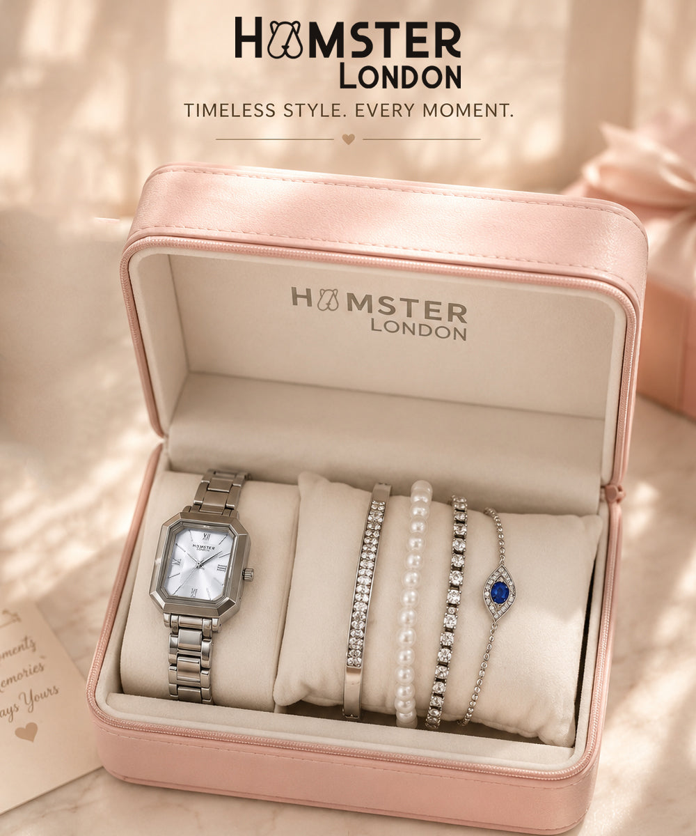 Hamster London Morning Star Women Silver Watch