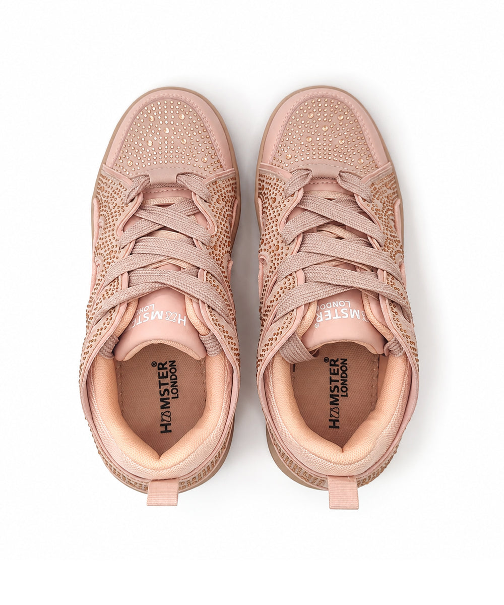 Hamster London Neptune Pink Party Sneakers