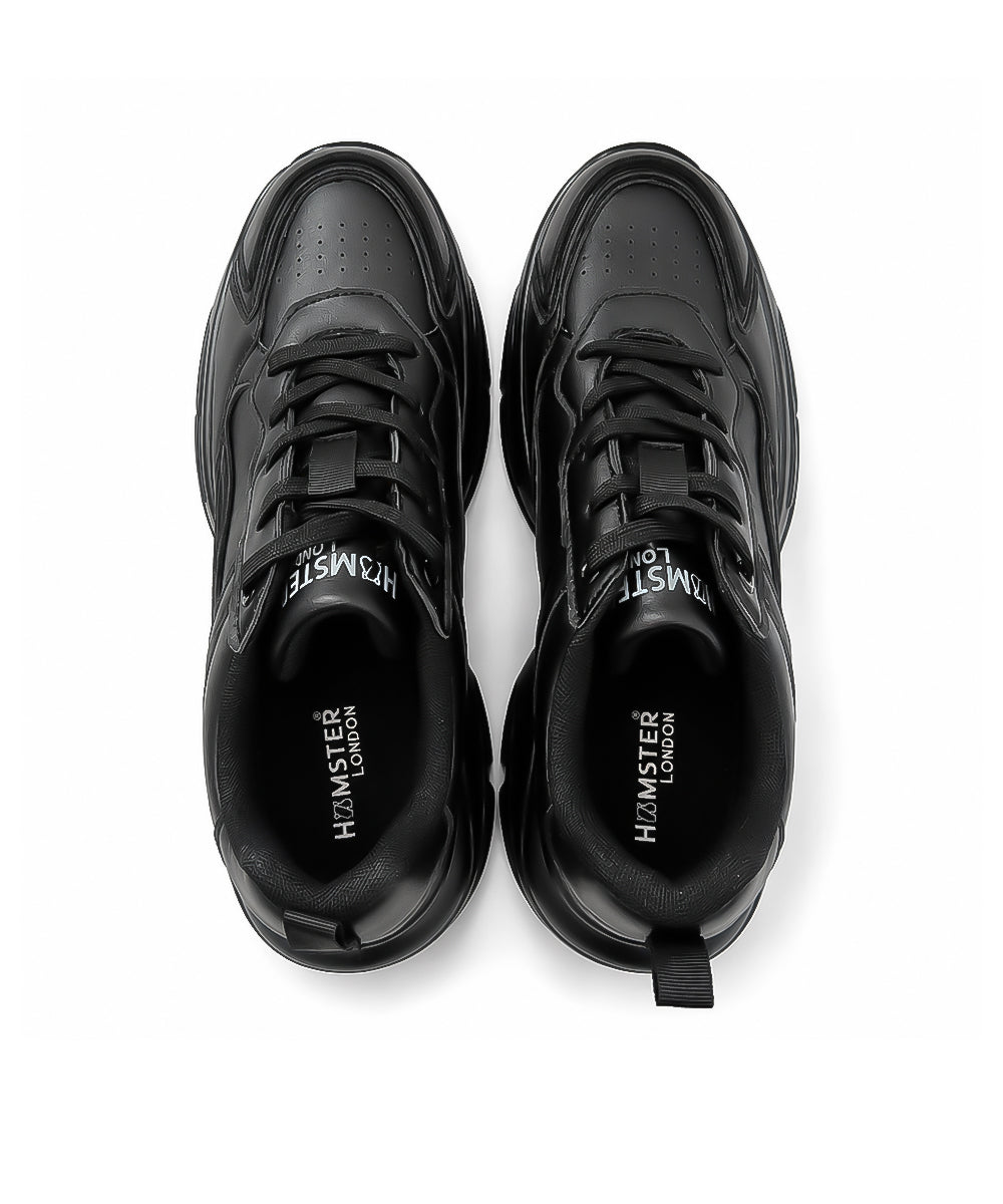 Hamster London Matte Black Party Sneakers