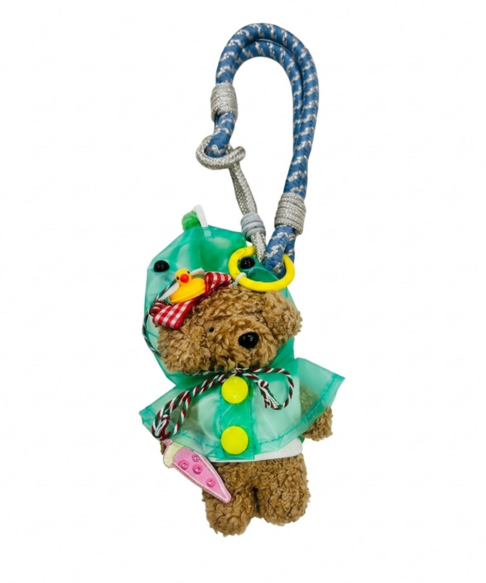 Hamster London Rainy Day Bear Bag Keycharm