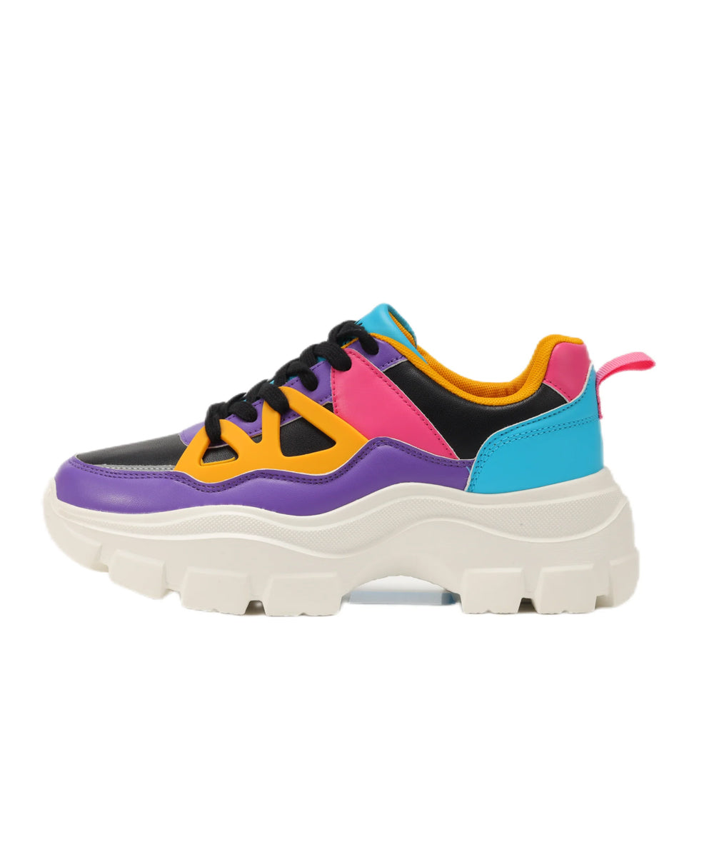 Hamster London Marcella Party Retro Purple Sneakers