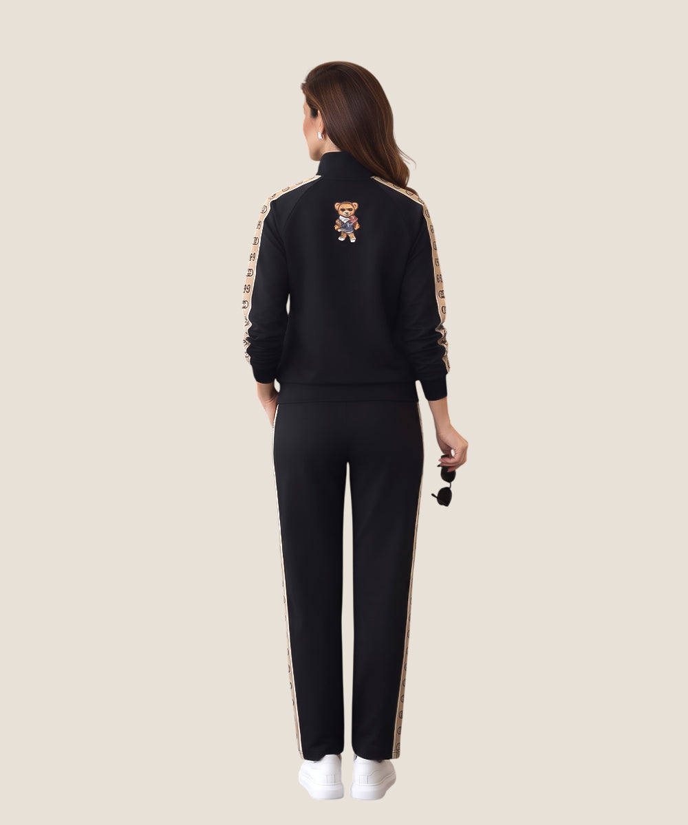 Hamster London Ted H Zipper Jacket & Lower Cord Set Black