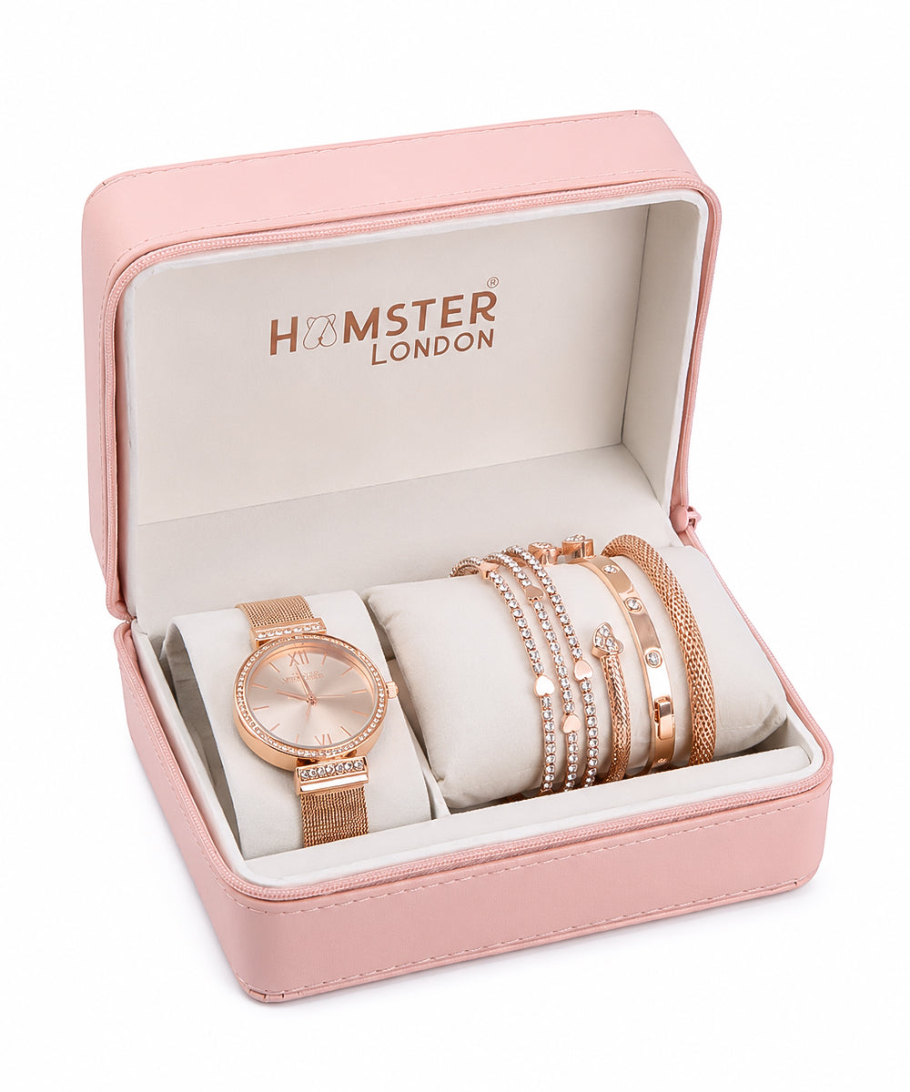 Hamster London Evening Star Women Rose Gold Watch