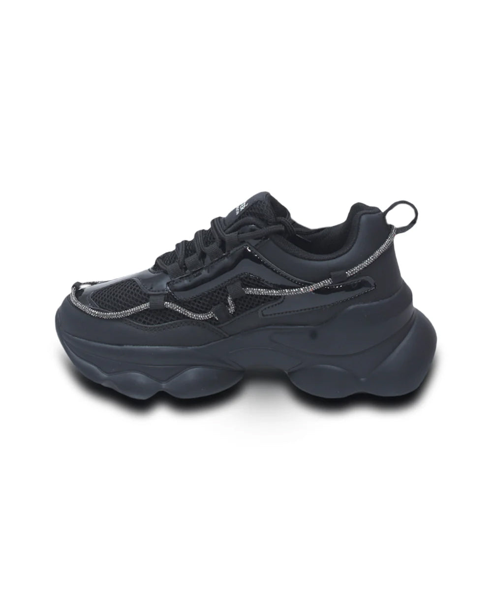 Hamster London Mousehole Black Party Sneakers
