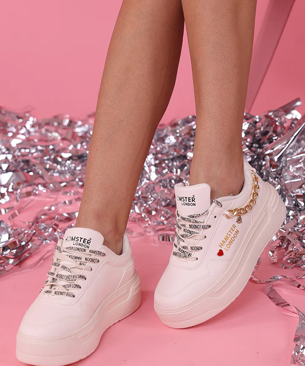 Hamster London Marcella Classic White Party Sneakers