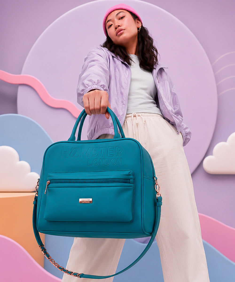Hamster London Melissa Hand Bag Teal
