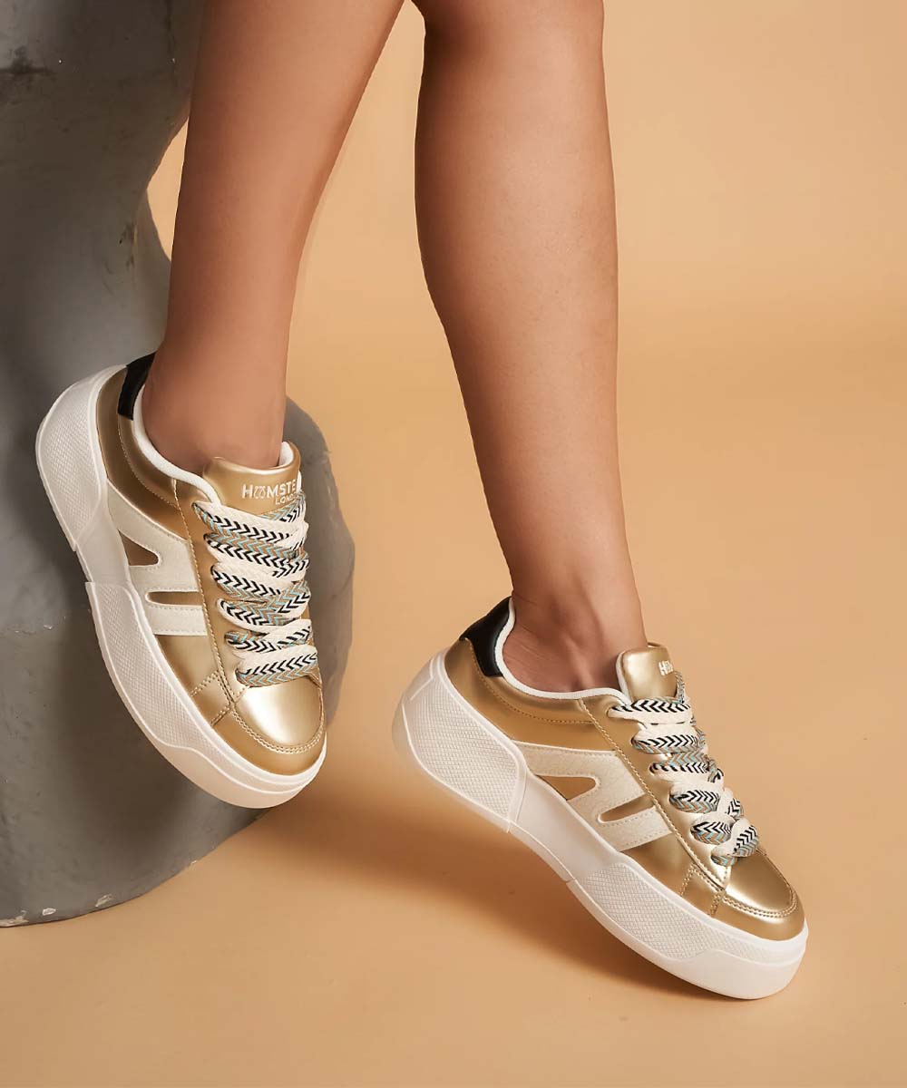 Hamster London Huxley Gold Sneakers
