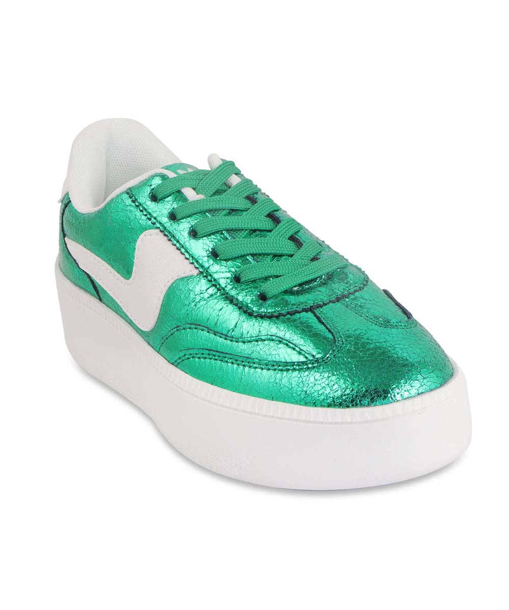 Hamster London Holiday Party Green Sneakers