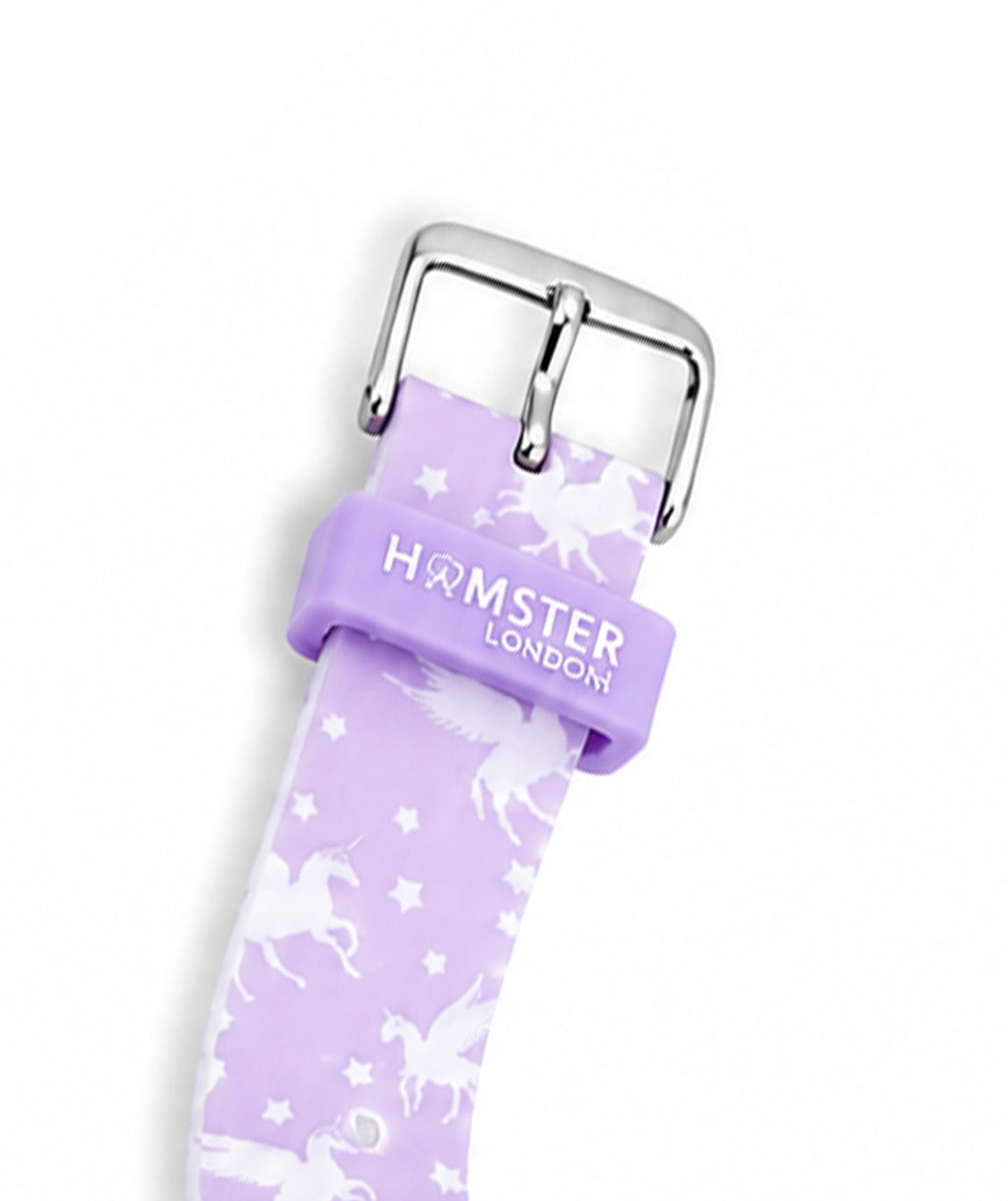 Hamster London Unicorn Metal Horn Purple Digital Watch