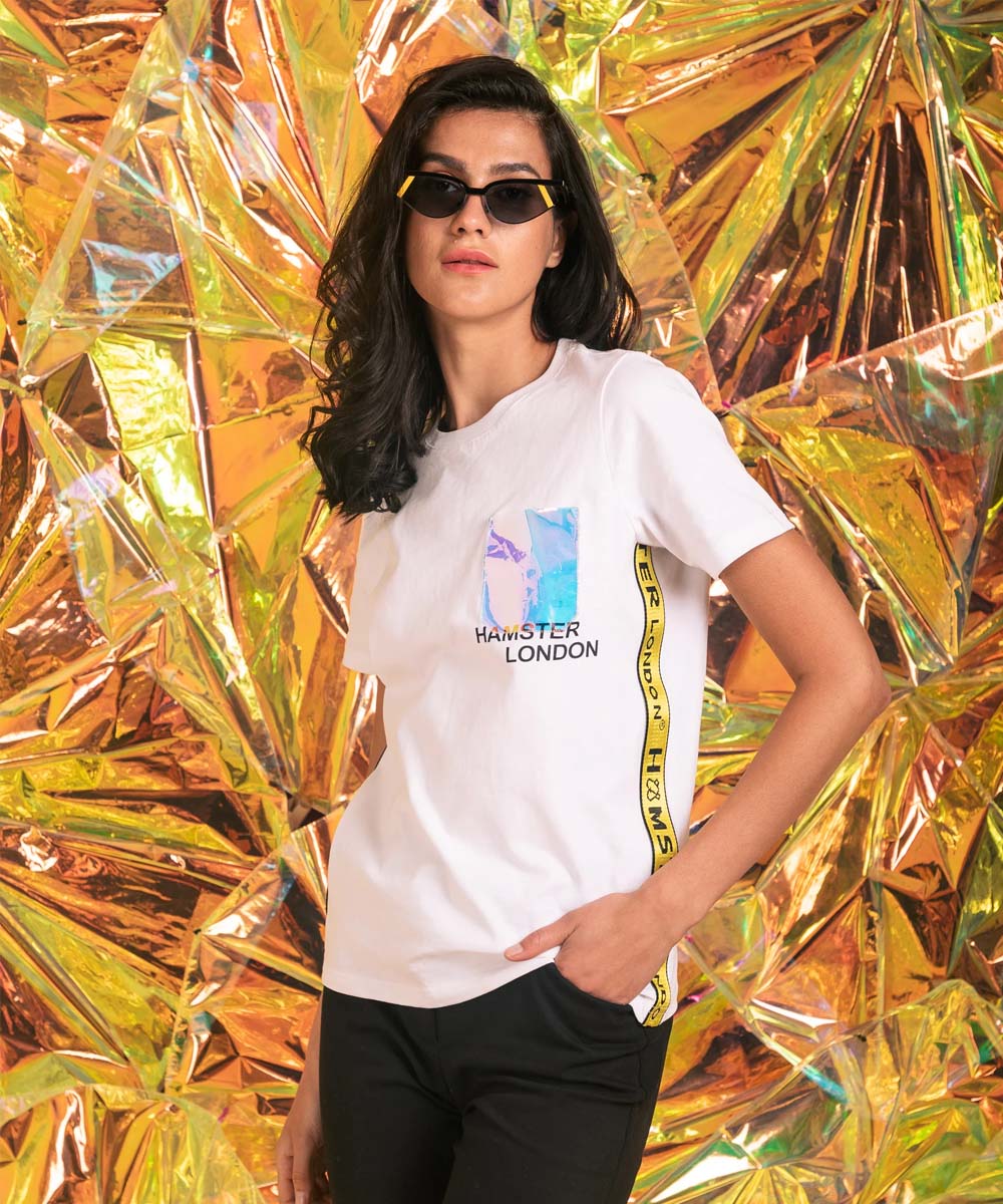 Hamster London Holo Party Tees White